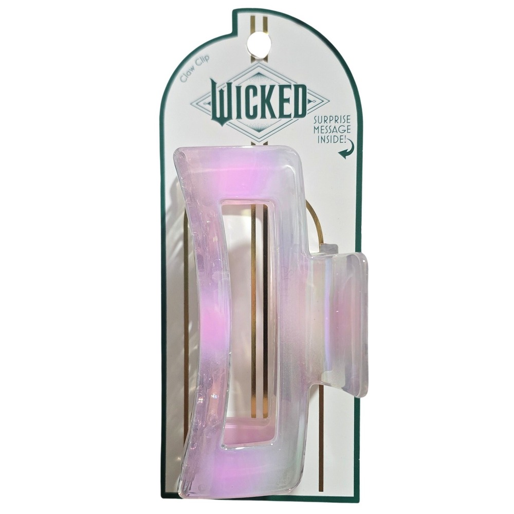 Scunci Wicked Glinda Iridescent So Popular Claw Hair Clip NWT
